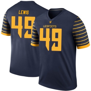 Camden Lewis Legend Navy Men's Oregon Ducks Football Jersey