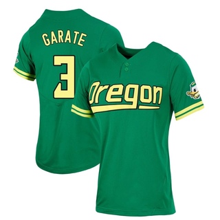 Carter Garate Replica Green Women's Oregon Ducks Two-Button Baseball Jersey