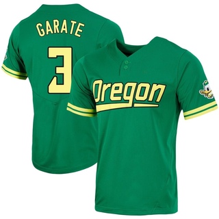 Carter Garate Replica Green Youth Oregon Ducks Two-Button Baseball Jersey