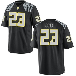 Chase Cota Game Black Youth Oregon Ducks Football Jersey