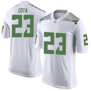 Chase Cota Limited White Men's Oregon Ducks Football Jersey