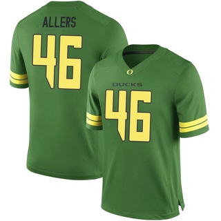 Chip Allers Game Green Men's Oregon Ducks Football Jersey