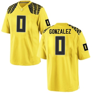 Christian Gonzalez Game Gold Men's Oregon Ducks Football Jersey