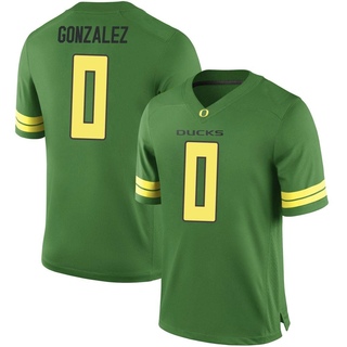 Christian Gonzalez Game Green Men's Oregon Ducks Football Jersey