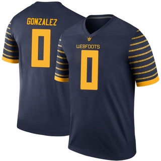 Christian Gonzalez Legend Navy Men's Oregon Ducks Football Jersey