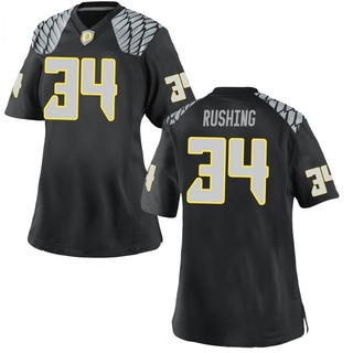 Cruz Rushing Game Black Women's Oregon Ducks Football Jersey