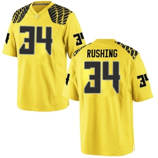 Cruz Rushing Game Gold Men's Oregon Ducks Football Jersey