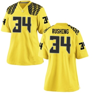 Cruz Rushing Game Gold Women's Oregon Ducks Football Jersey