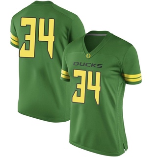 Cruz Rushing Game Green Women's Oregon Ducks Football Jersey