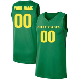 Custom Replica Green Men's Oregon Ducks Basketball Jersey