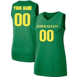 Custom Replica Green Women's Oregon Ducks Basketball Jersey