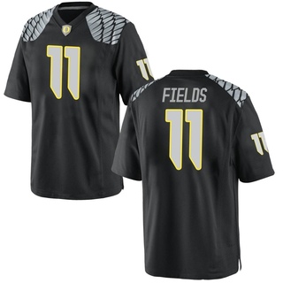 Dakoda Fields Game Black Men's Oregon Ducks Football Jersey