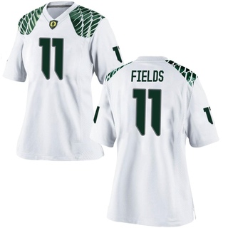 Dakoda Fields Game White Women's Oregon Ducks Football Jersey