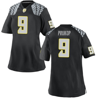 Dakota Prukop Game Black Women's Oregon Ducks Football Jersey