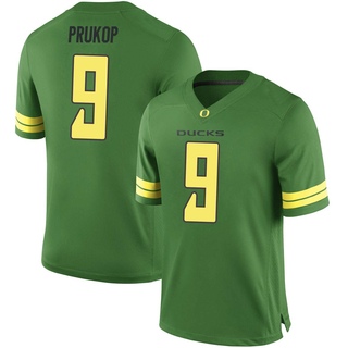 Dakota Prukop Game Green Men's Oregon Ducks Football Jersey