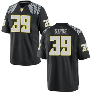 Dane Sipos Game Black Men's Oregon Ducks Football Jersey