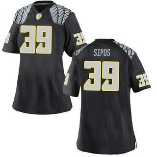 Dane Sipos Game Black Women's Oregon Ducks Football Jersey