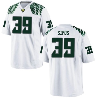 Dane Sipos Game White Men's Oregon Ducks Football Jersey