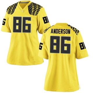 Darrian Anderson Replica Gold Women's Oregon Ducks Football Jersey