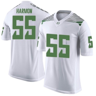 Derrick Harmon Limited White Men's Oregon Ducks Football Jersey