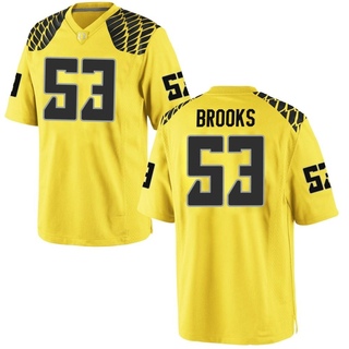 Devin Brooks Game Gold Men's Oregon Ducks Football Jersey