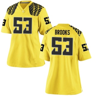 Devin Brooks Game Gold Women's Oregon Ducks Football Jersey