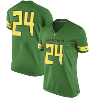 Devin Morrow Game Green Women's Oregon Ducks Football Jersey