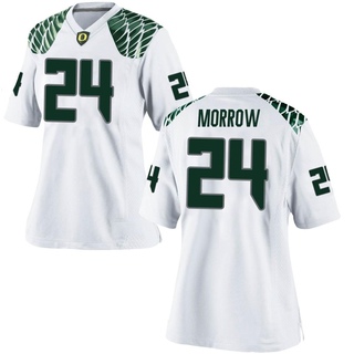 Devin Morrow Game White Women's Oregon Ducks Football Jersey