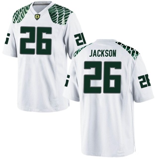 Devon Jackson Game White Men's Oregon Ducks Football Jersey