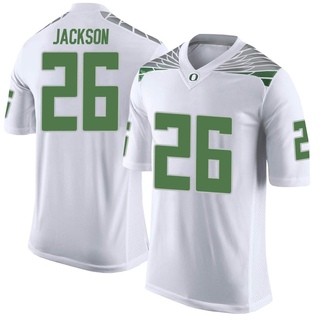 Devon Jackson Limited White Men's Oregon Ducks Football Jersey