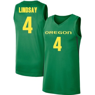 Dezdrick Lindsay Replica Green Men's Oregon Ducks Basketball Jersey