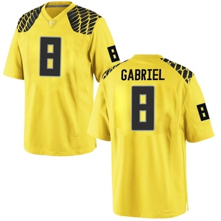 Dillon Gabriel Game Gold Men's Oregon Ducks Football Jersey