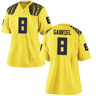 Dillon Gabriel Game Gold Women's Oregon Ducks Football Jersey