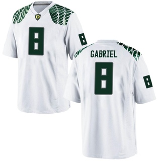 Dillon Gabriel Game White Men's Oregon Ducks Football Jersey