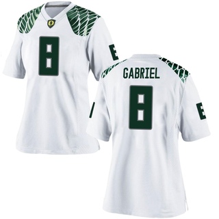 Dillon Gabriel Game White Women's Oregon Ducks Football Jersey