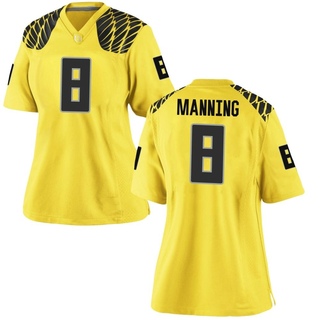 Dontae Manning Game Gold Women's Oregon Ducks Football Jersey