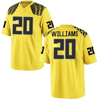 Dylan Williams Game Gold Men's Oregon Ducks Football Jersey