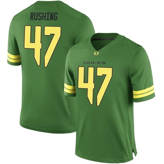 Elijah Rushing Game Green Men's Oregon Ducks Football Jersey