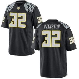 Emar'rion Winston Game Black Men's Oregon Ducks Football Jersey