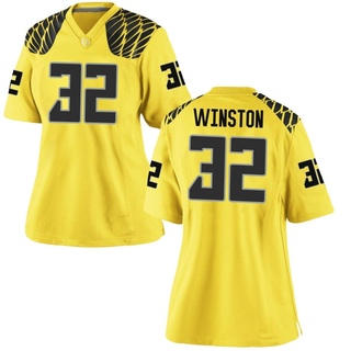 Emar'rion Winston Game Gold Women's Oregon Ducks Football Jersey