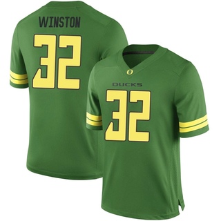 Emar'rion Winston Game Green Men's Oregon Ducks Football Jersey