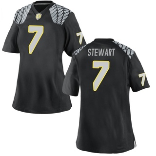 Evan Stewart Game Black Women's Oregon Ducks Football Jersey