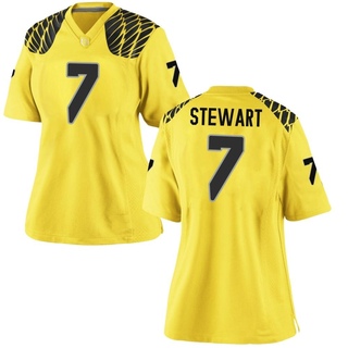 Evan Stewart Game Gold Women's Oregon Ducks Football Jersey