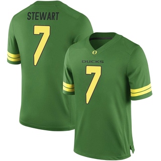 Evan Stewart Game Green Men's Oregon Ducks Football Jersey