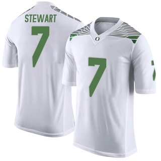 Evan Stewart Limited White Men's Oregon Ducks Football Jersey