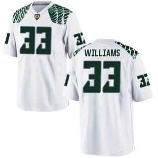 Evan Williams Game White Men's Oregon Ducks Football Jersey