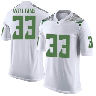 Evan Williams Limited White Men's Oregon Ducks Football Jersey