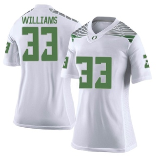 Evan Williams Limited White Women's Oregon Ducks Football Jersey