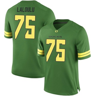 Faaope Laloulu Game Green Youth Oregon Ducks Football Jersey