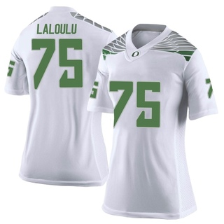 Faaope Laloulu Limited White Women's Oregon Ducks Football Jersey